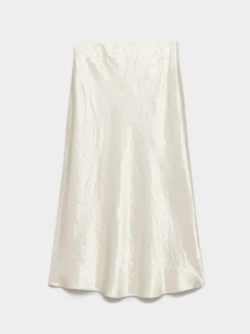 Babaton Slip Midi Satin Skirt in Light Birch
